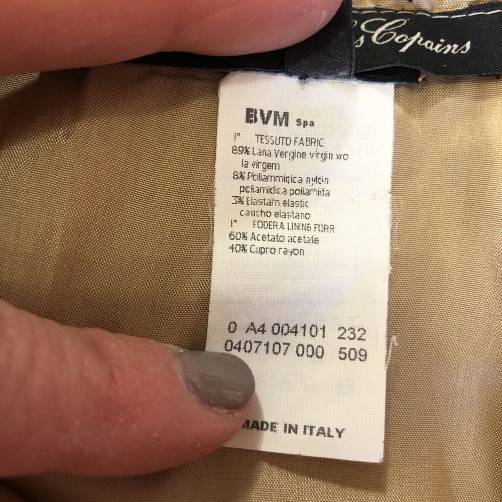 Les Copains Virgin Wool Herringbone Pattern Itali… - image 8